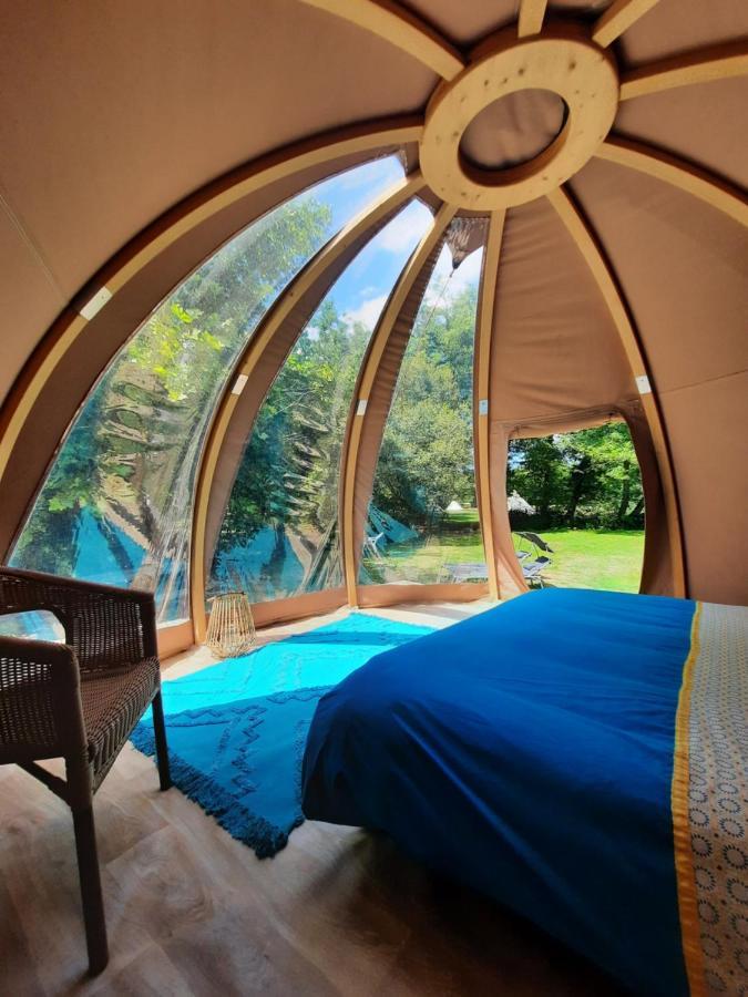 La Wigwam Bleu Du Domaine Du Pas De L'Ane 호텔 미오 외부 사진